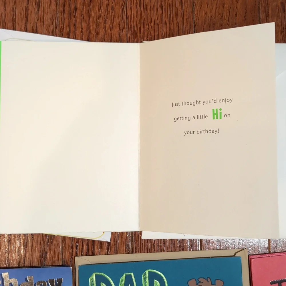 Bundle Of 5 Cards Teacher Just Because Birthday Fathers Day